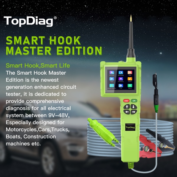 TopDiag P200 Pro, Master Edition Circuit Tester